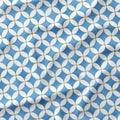 Moroccan Blue Petals Fabric