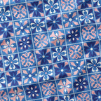 Moroccan Blue Tiles Fabric