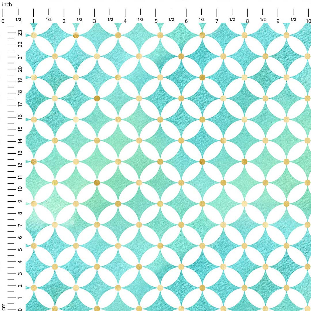 Moroccan Mint Petals Fabric