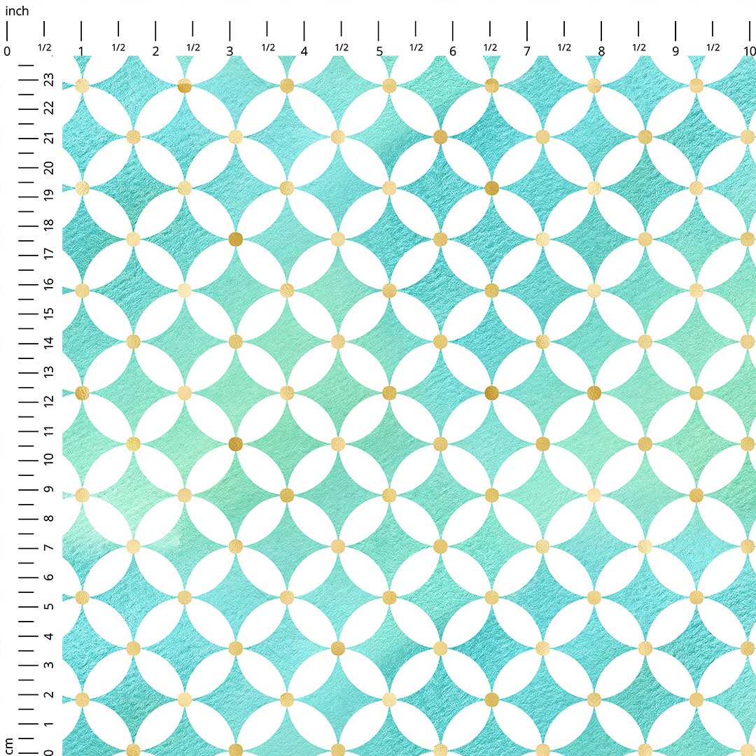 Moroccan Mint Petals Fabric