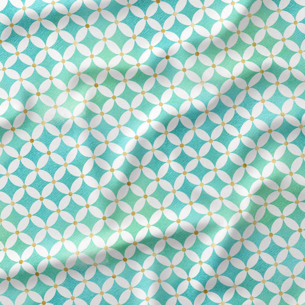 Moroccan Mint Petals Fabric