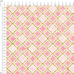 Moroccan Pink Lattice Fabric