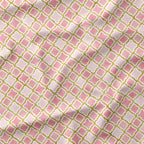 Moroccan Pink Lattice Fabric