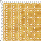 Moroccan Zellige Gold Fabric