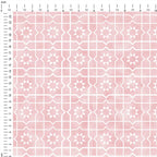 Moroccan Zellige Pink Fabric