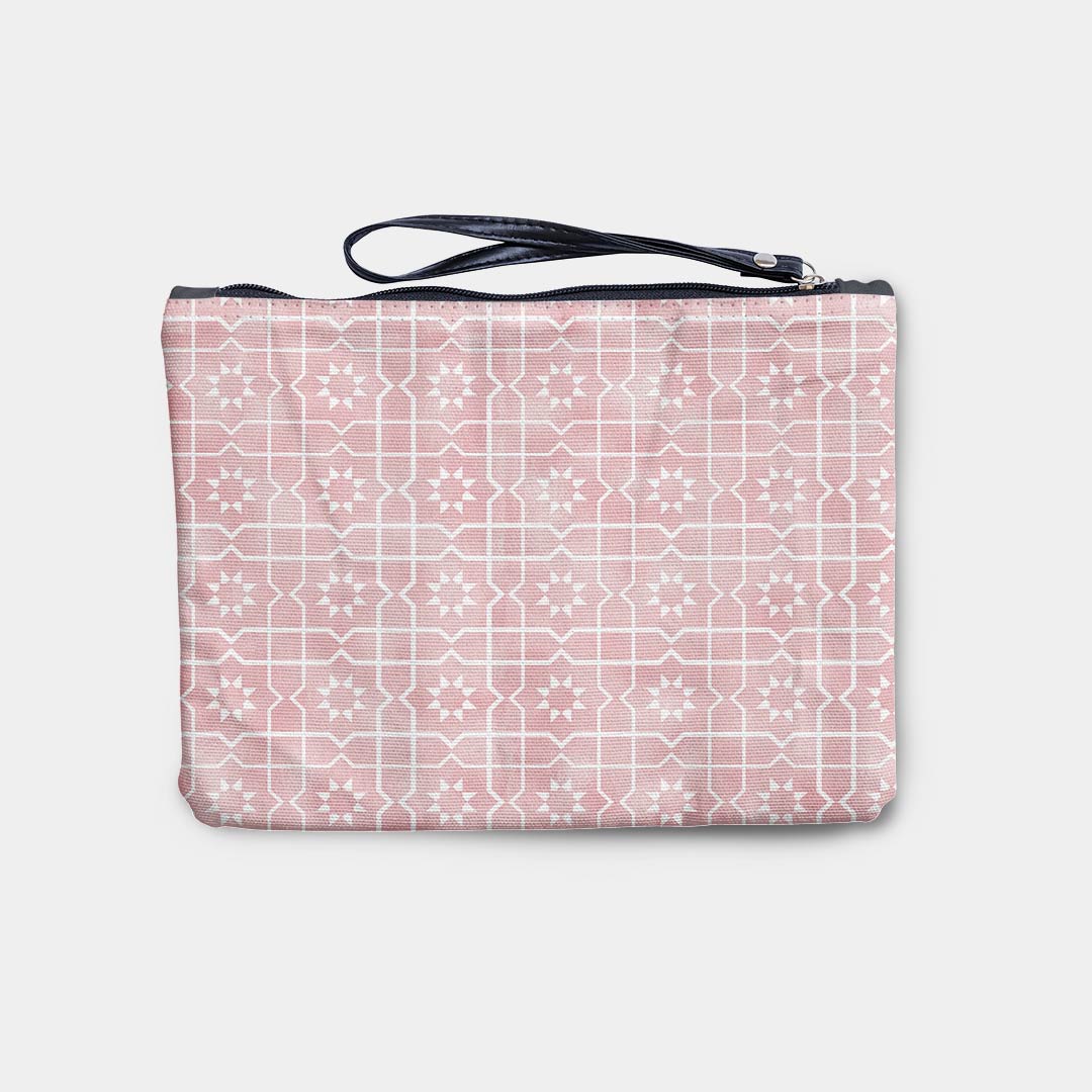 Moroccan Zellige Pink Fabric