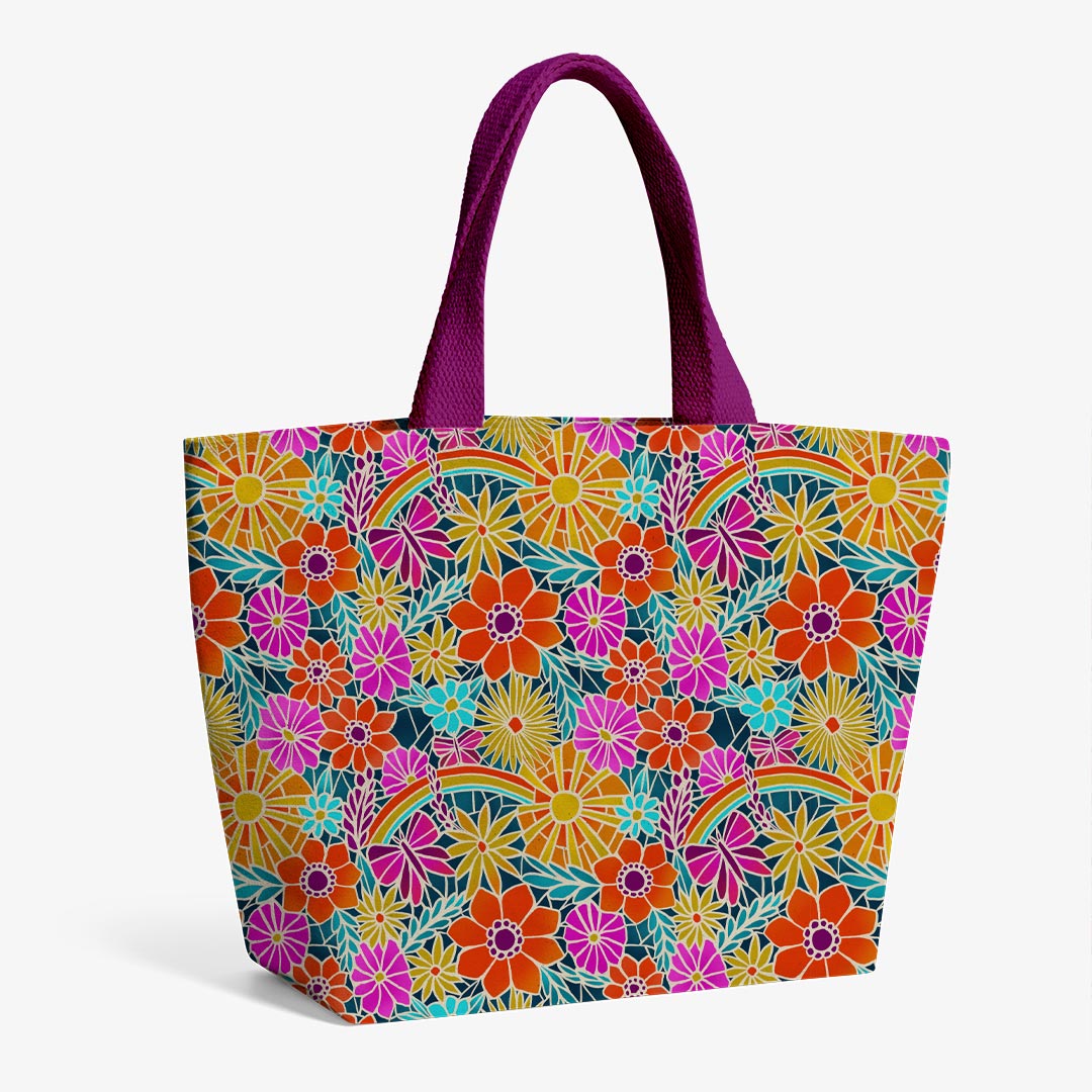 Mosaic Floral Bright Fabric