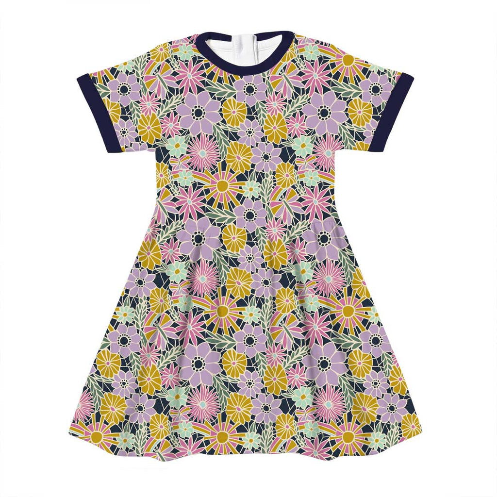 Mosaic Floral Pastel Fabric