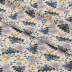 Moths and Flowers Fabric