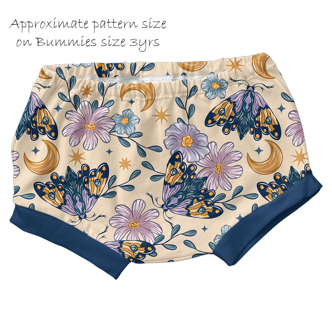 Moths and Flowers Fabric