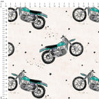 Motocycles Cream Fabric