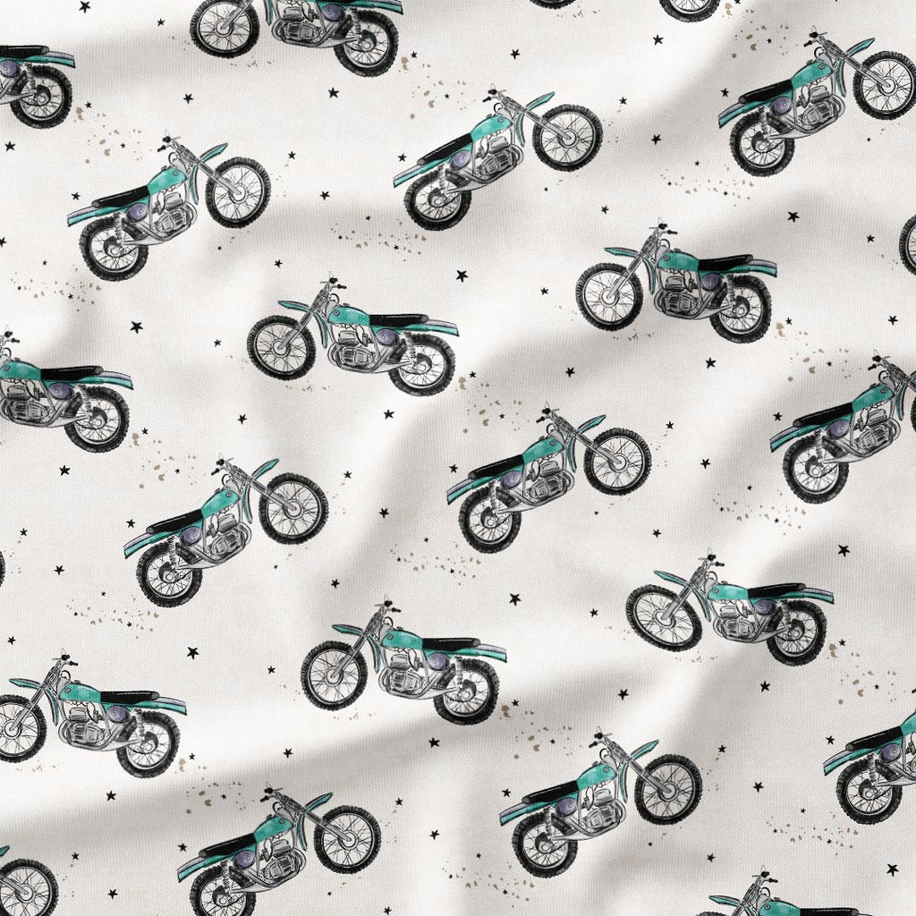 Motocycles Cream Fabric