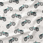 Motocycles Cream Fabric