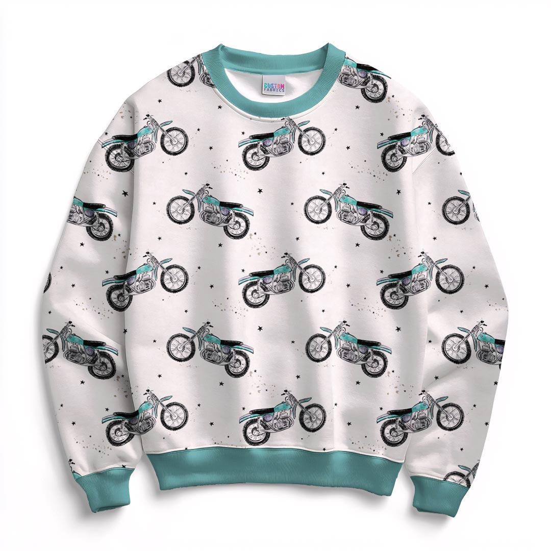 Motocycles Cream Fabric