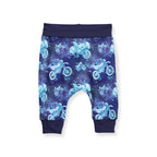 Motocycles Blue Fabric