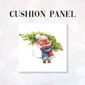 CUSHION Fabric Panel Mouse Christmas Tree