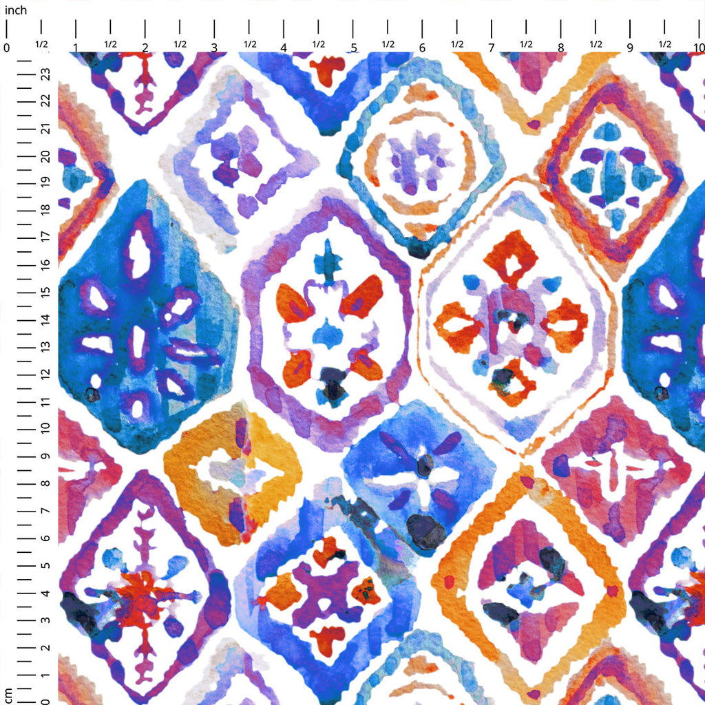 Mosaic Ikat Fabric