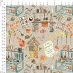 Muddy Kitchen Beige Fabric