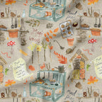 Muddy Kitchen Beige Fabric