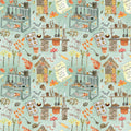 Muddy Kitchen Mint Fabric