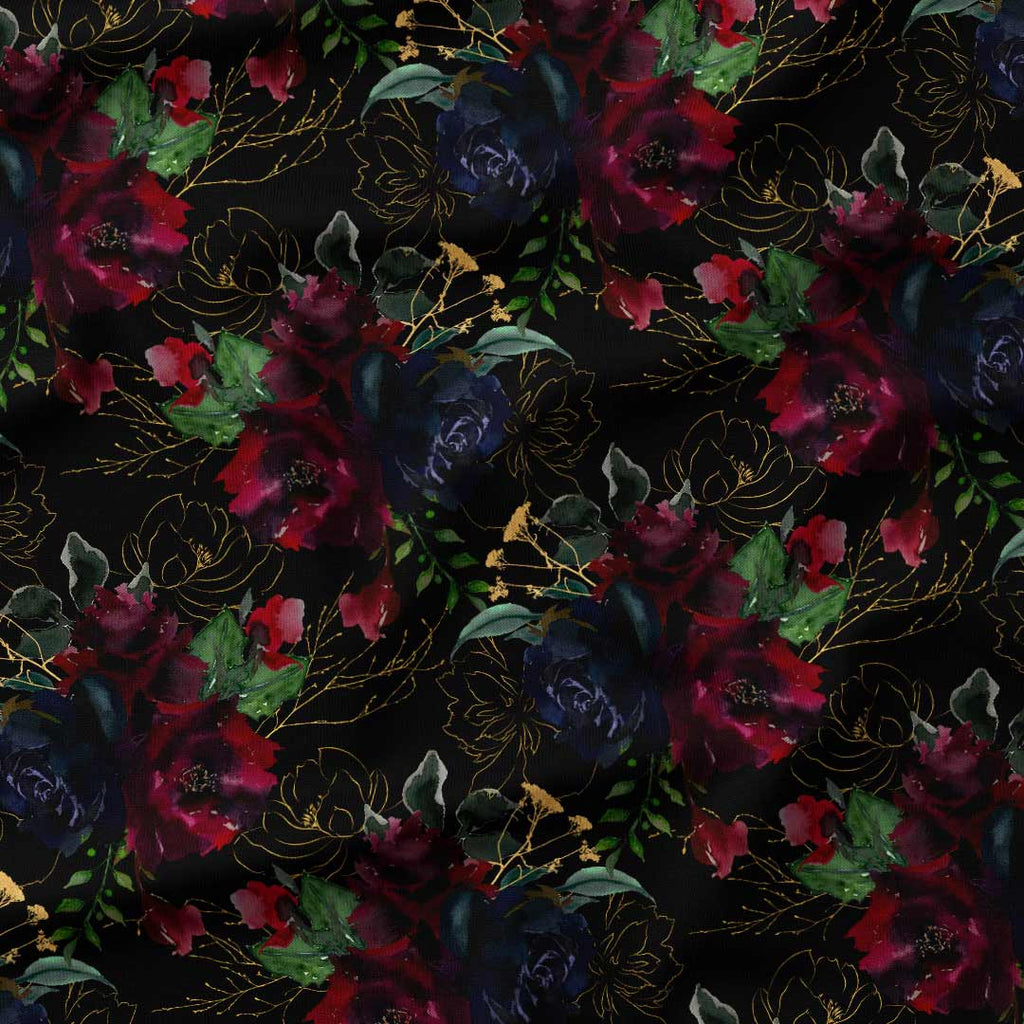 Mulberry Floral Fabric