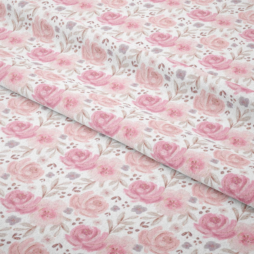 Mummy and Me Roses White Fabric