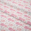 Mummy and Me Roses White Fabric