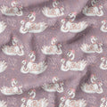 Mummy and Me Swans Fabric