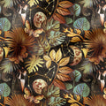 Mysterious Forest Brass Fabric