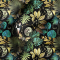 Mysterious Moonlit forest Fabric