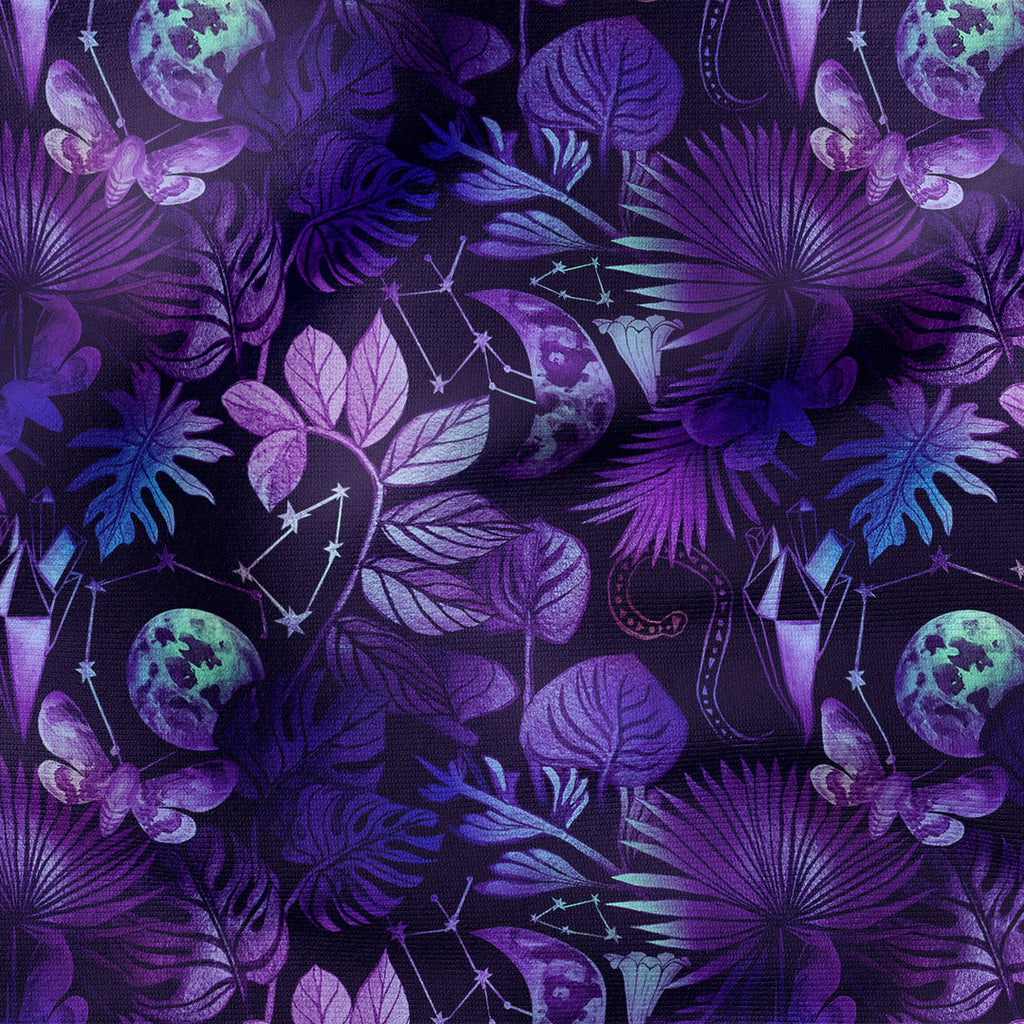 Mysterious Violet Forest Fabric