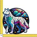 Mystical Stars Wolf Iron on Fabric Heat Transfer DTF-131