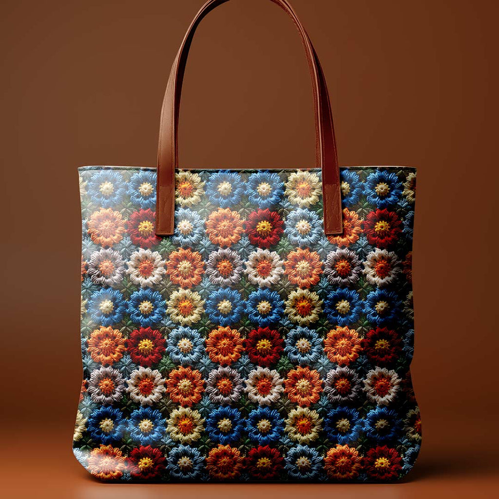 Nancy Crochet Flowers Fabric