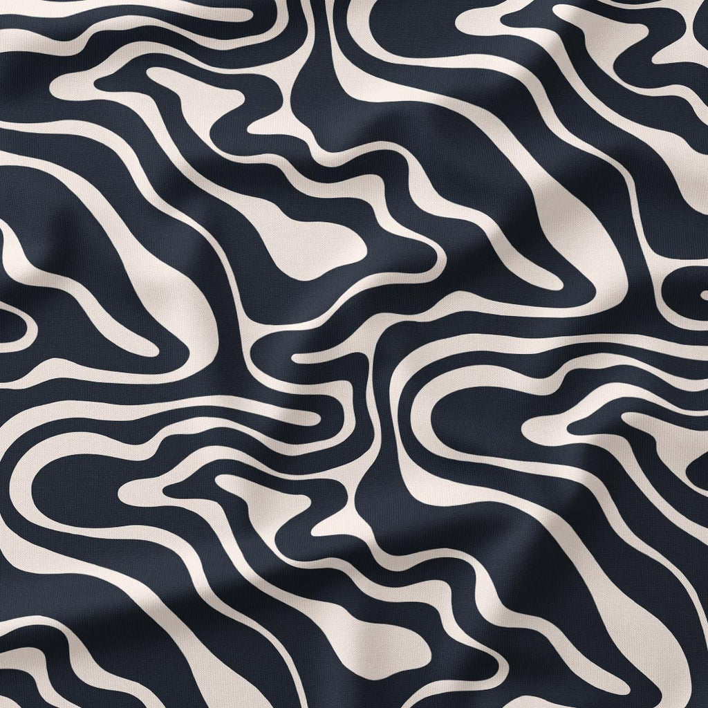 Navy Drift Fabric