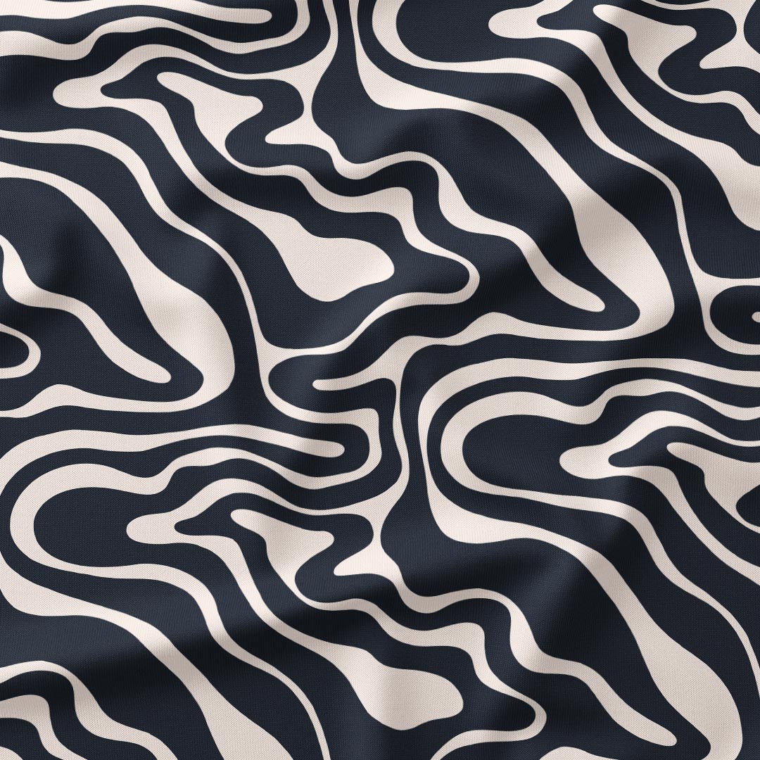 Navy Drift Fabric