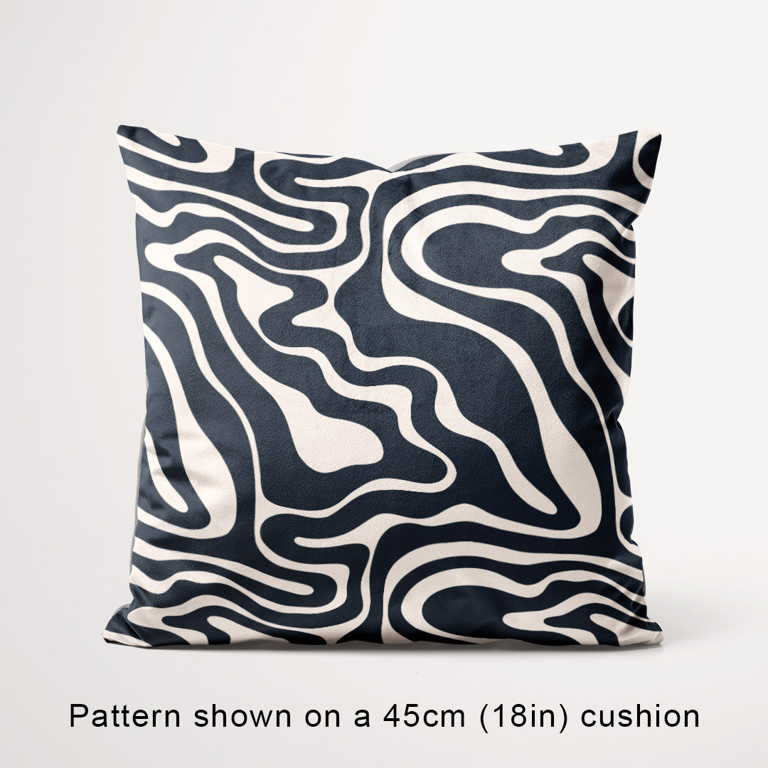 Navy Drift Fabric