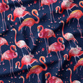 Flamingo Navy Fabric