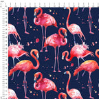 Flamingo Navy Fabric