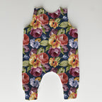 Navy Floral Fabric