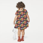 Navy Floral Fabric