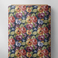 Navy Floral Fabric