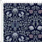 Navy Trellis Fabric
