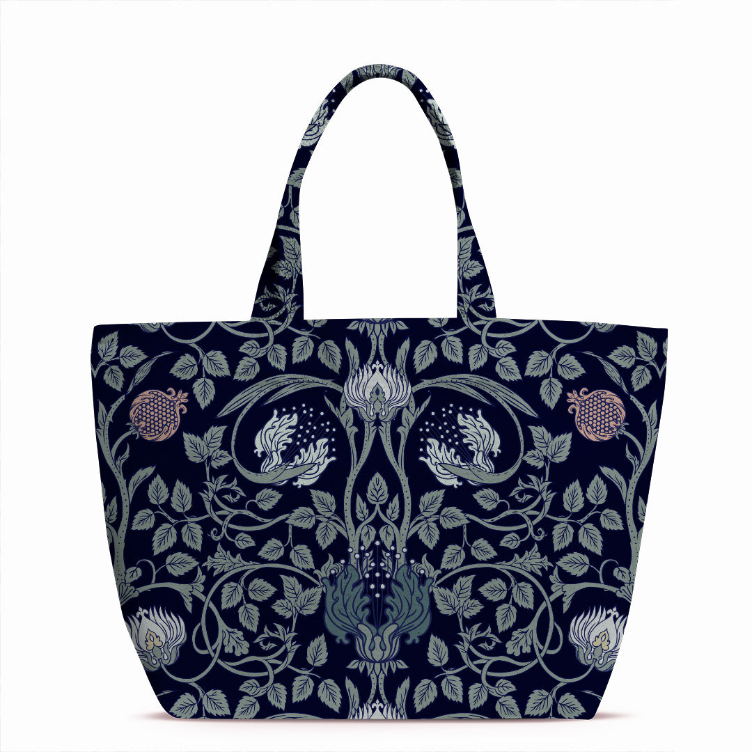 Navy Trellis Fabric