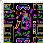 Neon Arcade Fabric