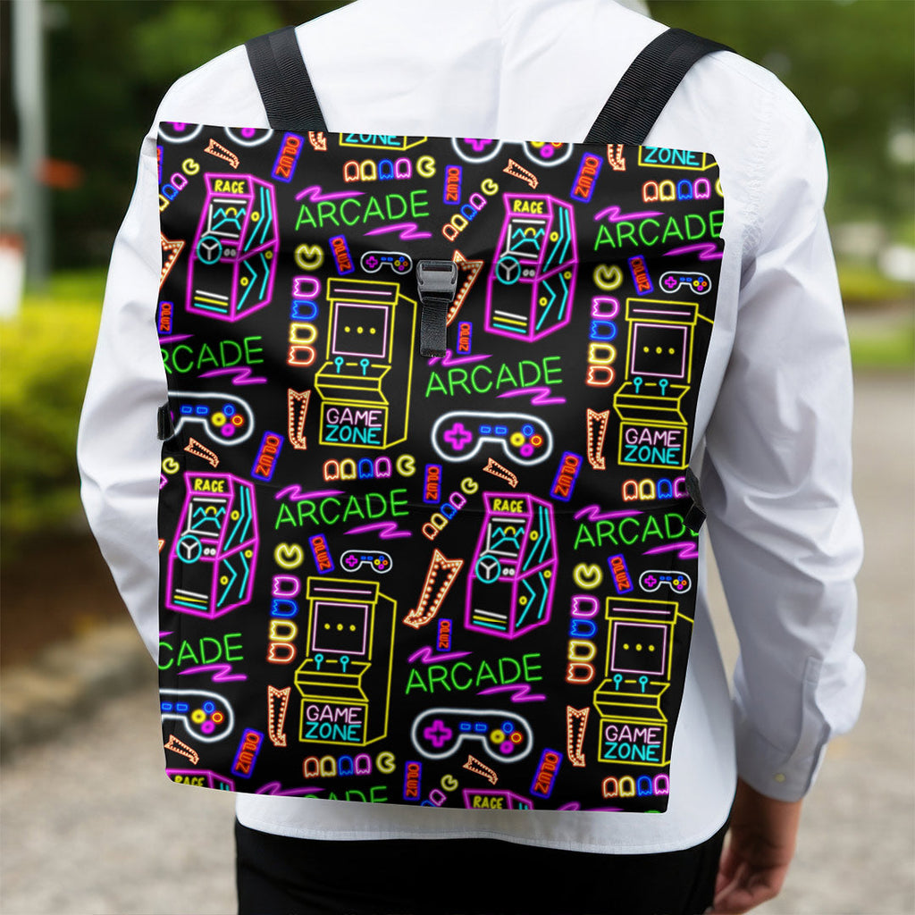 Neon Arcade Fabric