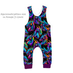 Neon Dragons Fabric