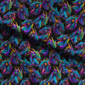 Neon Dragons Fabric