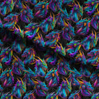 Neon Dragons Fabric