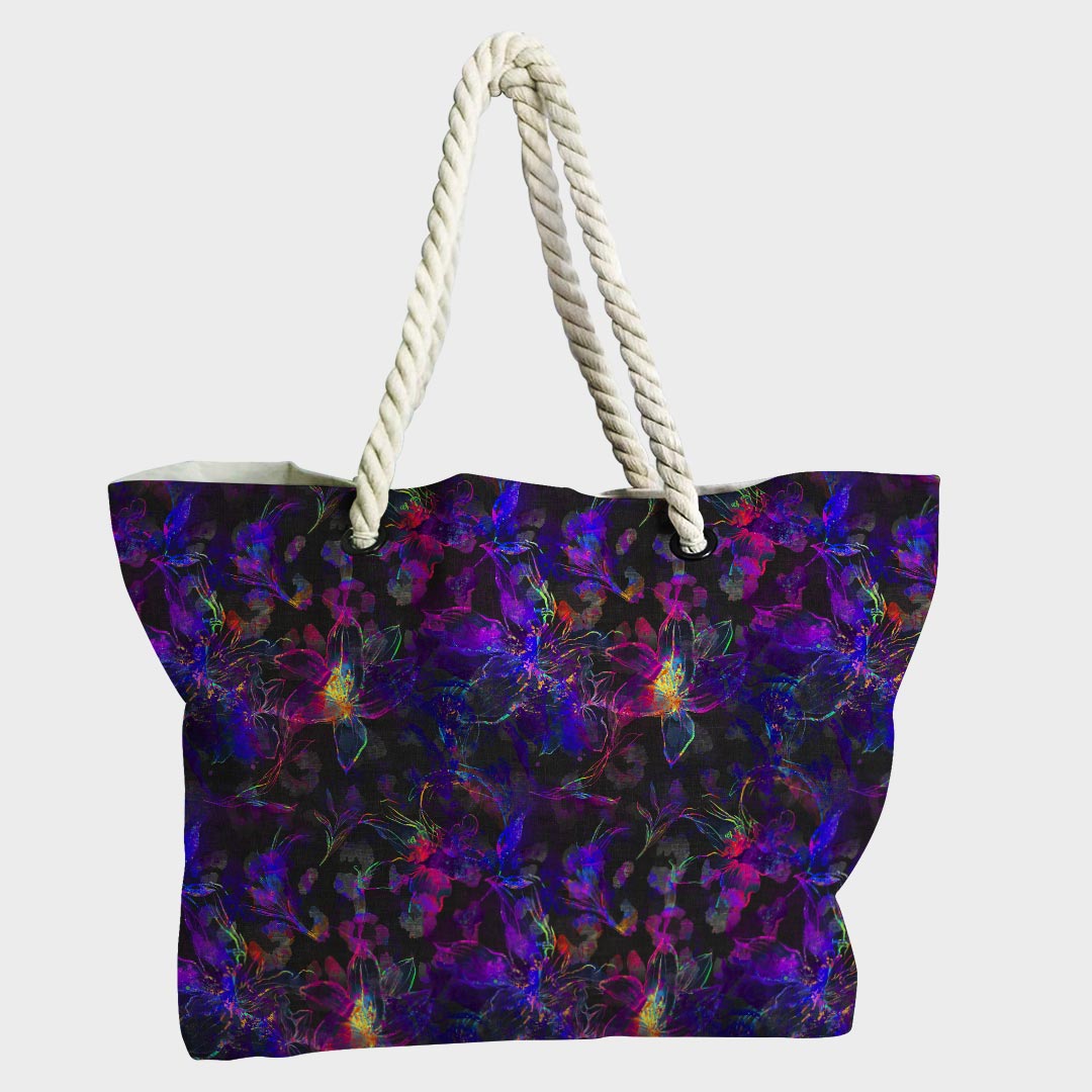 Neon Floral Fabric