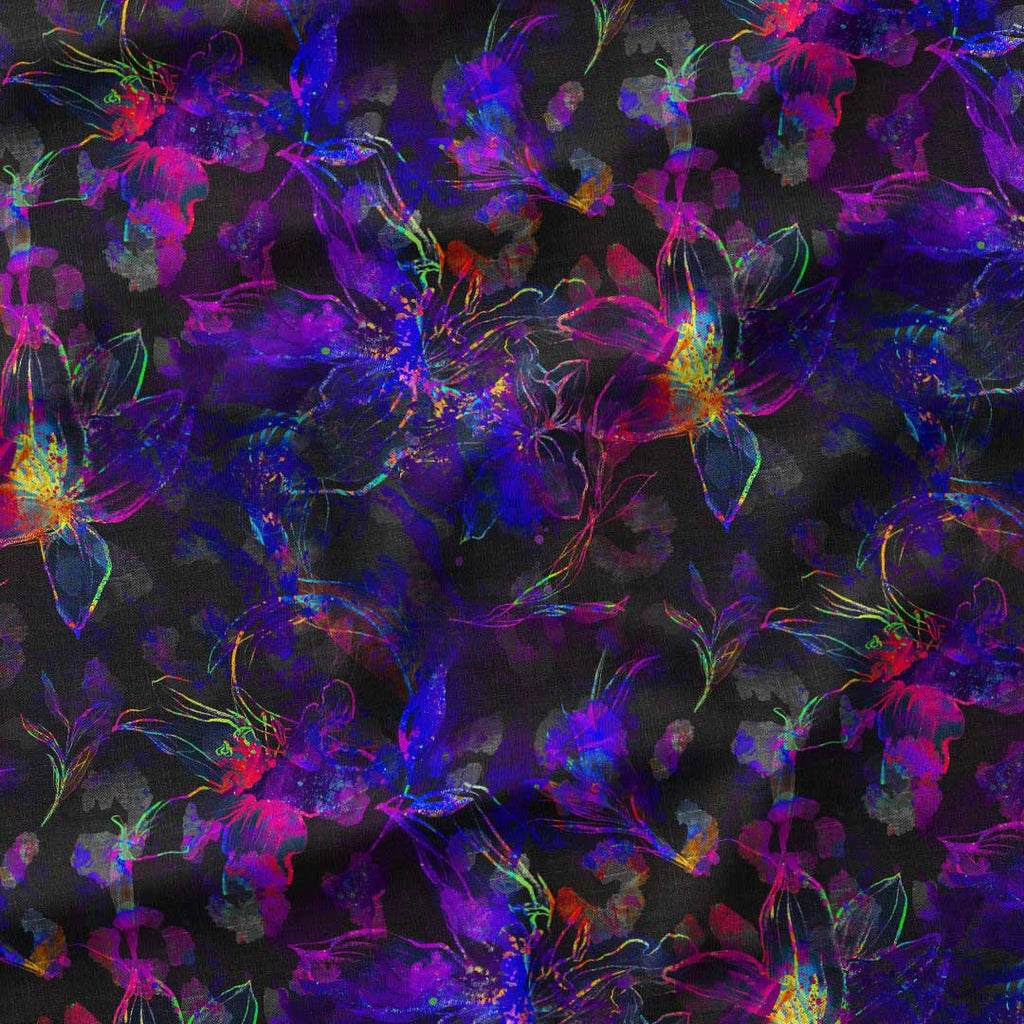 Neon Floral Fabric